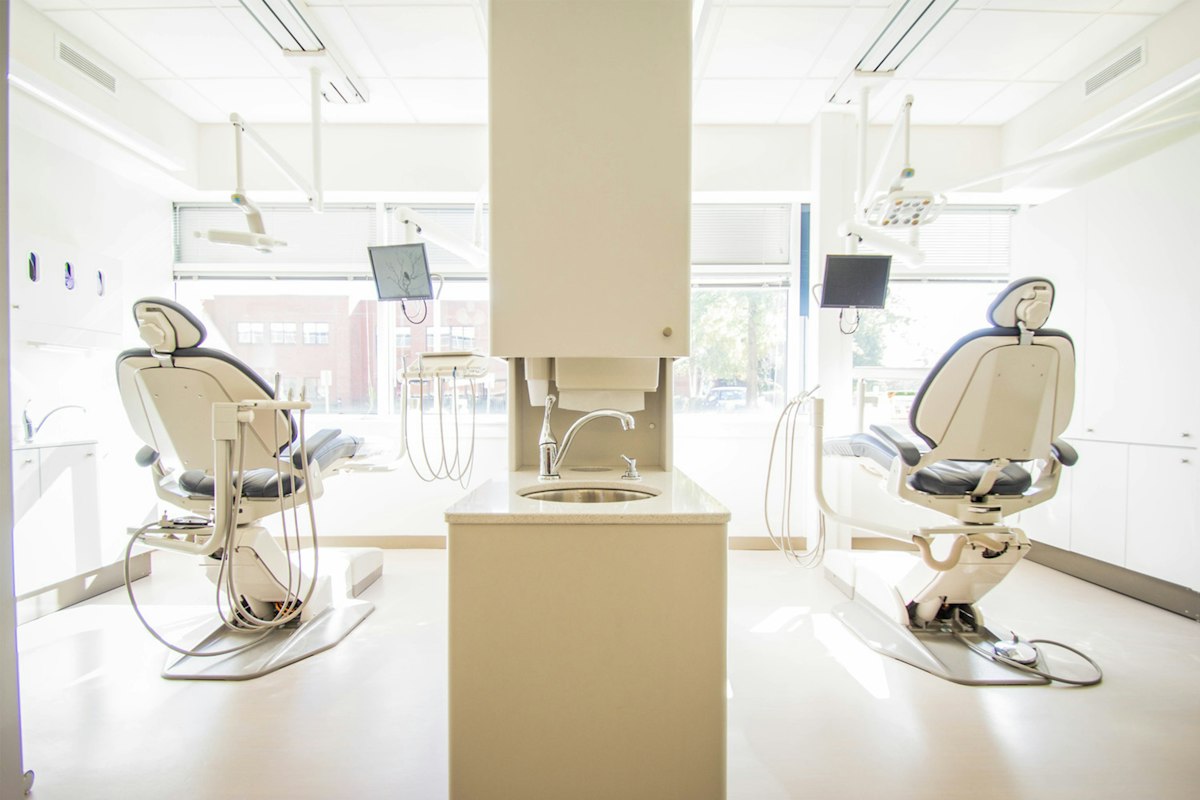 A modern dental treatment room